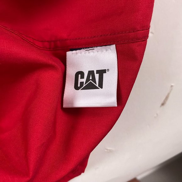 NWT Caterpillar CAT The Rental Store Button Down Shirt Mens 2XL Red Cotton XXL - Picture 8 of 13